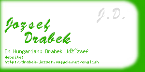 jozsef drabek business card